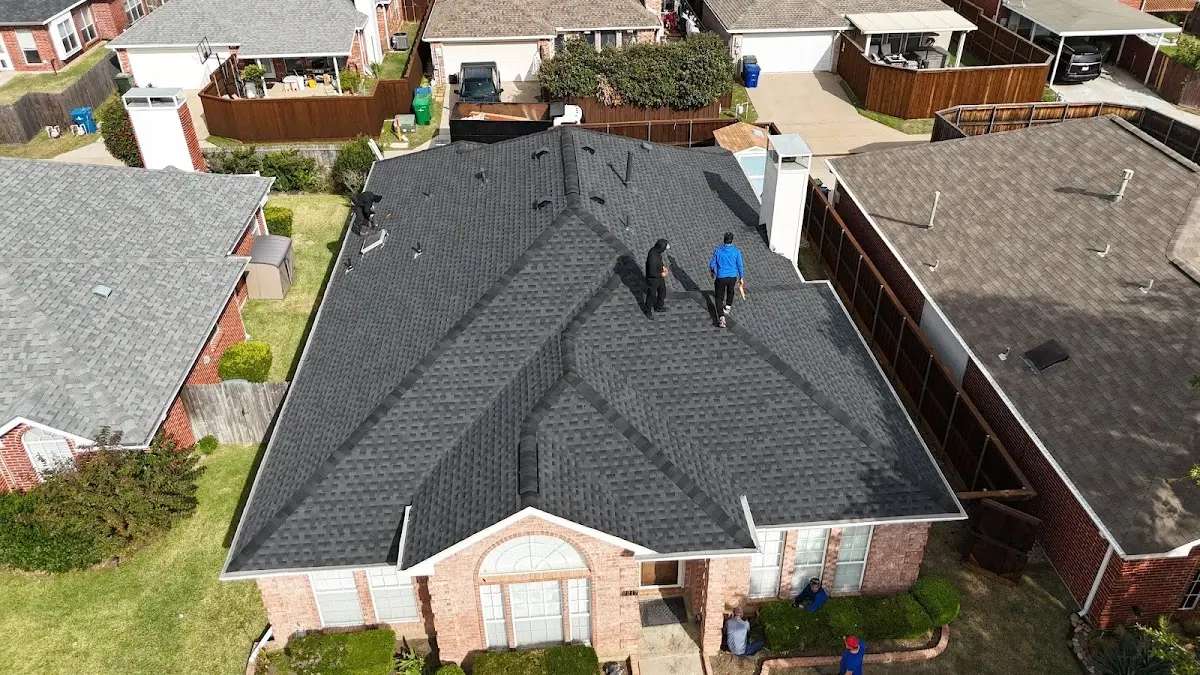 Commercial Roofing work in progress on a Marathon property